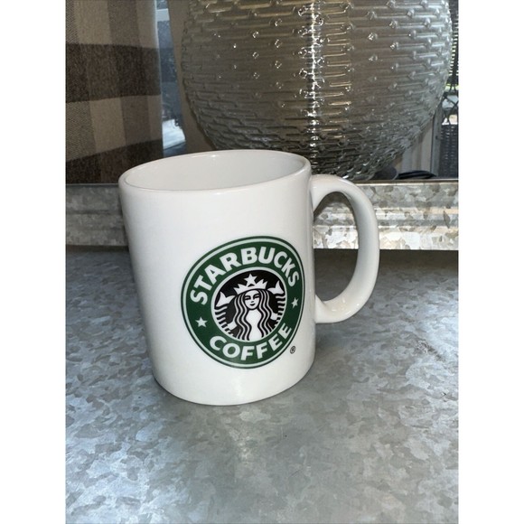 Starbucks Coffee Company Mug Ceramic Logo Drinking Cup 2005 Solid White 9 oz. - Picture 3 of 6